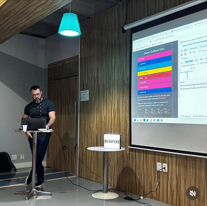 Demo do Grafana Faro no GUFERS 2024